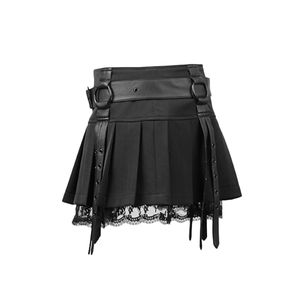 Gothic Short Mini Skirt - PUNK RAVE