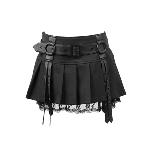 Gothic Short Mini Skirt - PUNK RAVE