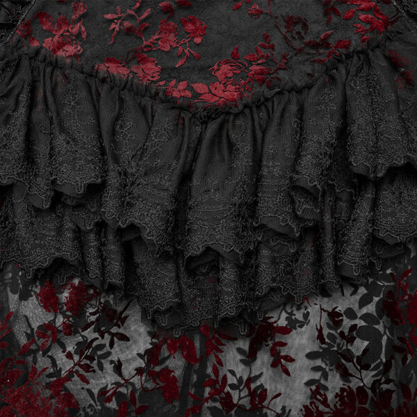 Gothic Lace Flocking Skirt - Image 19