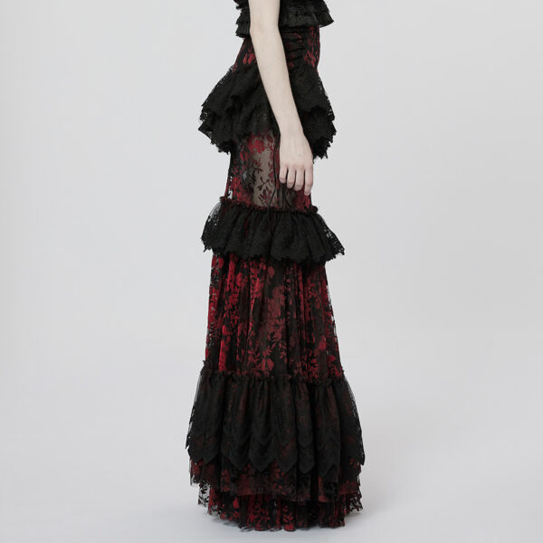 Gothic Lace Flocking Skirt - Image 12