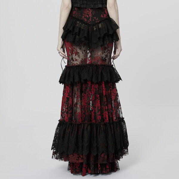 Gothic Lace Flocking Skirt - Image 13