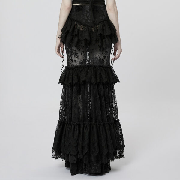 Gothic Lace Flocking Skirt - Image 3