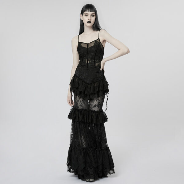 Gothic Lace Flocking Skirt - Image 4