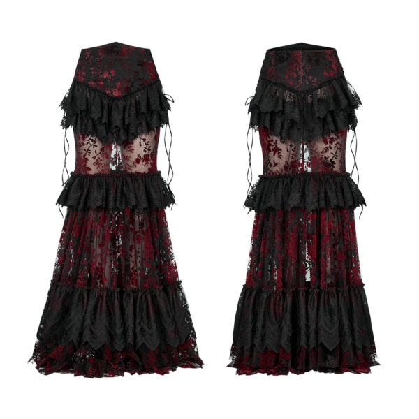 Gothic Lace Flocking Skirt - Image 15