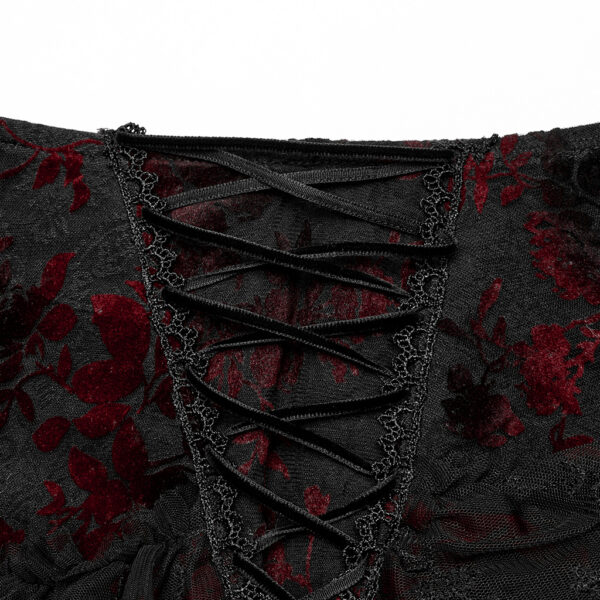 Gothic Lace Flocking Skirt - Image 17