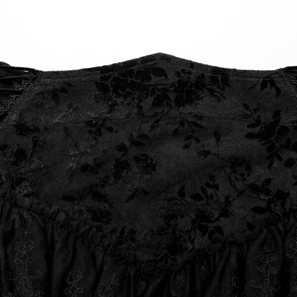 Gothic Lace Flocking Skirt - Image 7