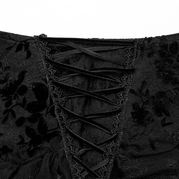 Gothic Lace Flocking Skirt - Image 8