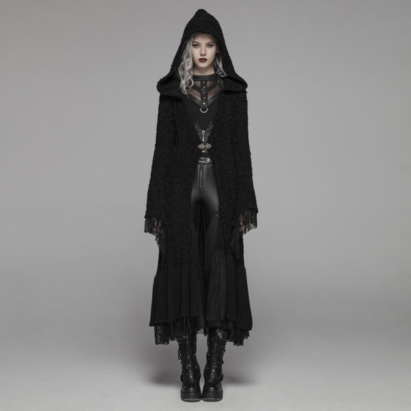 PUNK RAVE Gothic Thickened Warm Cardigan Sweater