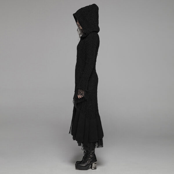 Gothic Thickened Woolen Cardigan - Image 2