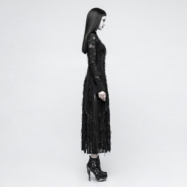 Goth Lace Rope Maxi Dress - Image 2