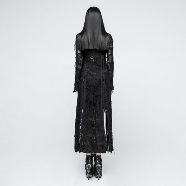 Goth Lace Rope Maxi Dress - Image 3