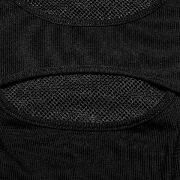 Punk Mesh Knit Long Sleeve T-Shirt - Image 7