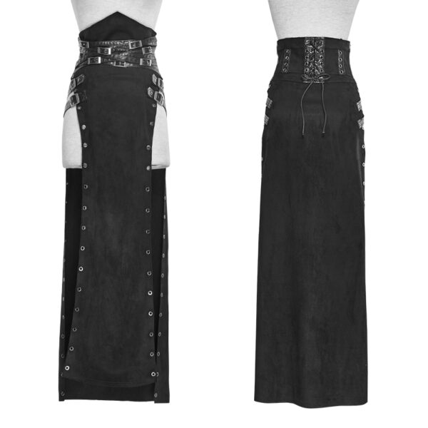 Punk Rave Woman High Waist Long Skirt - Image 5