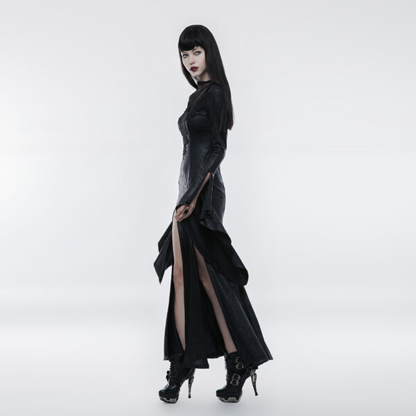 Gothic Split Long Dress - Image 2