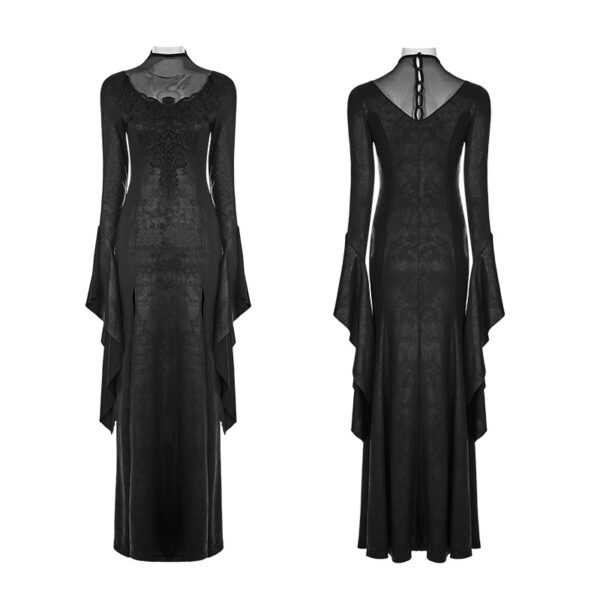 Gothic Split Long Dress - Image 5