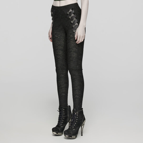 Goth Knit Leggings - Image 2