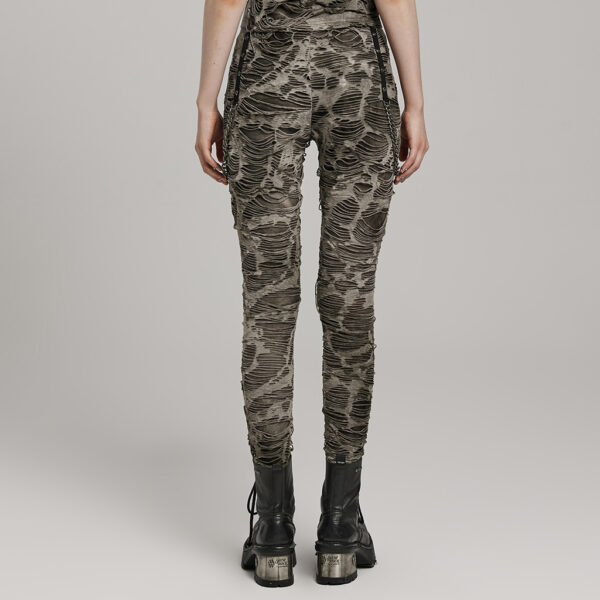 Decayed Style Design Punk Trousers - Image 3