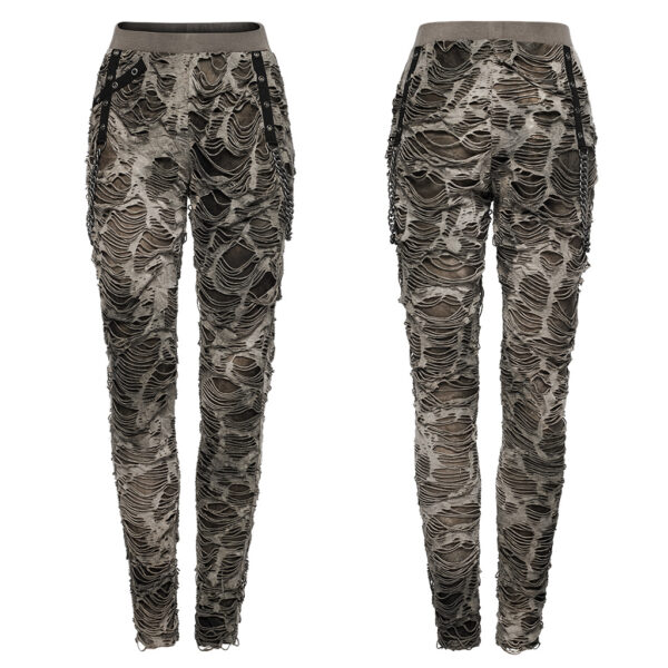 Decayed Style Design Punk Trousers - Image 5