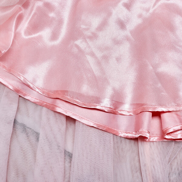 Lolita Pink Ruffed Layered Tulle Splicing Punk Skirt - Image 7