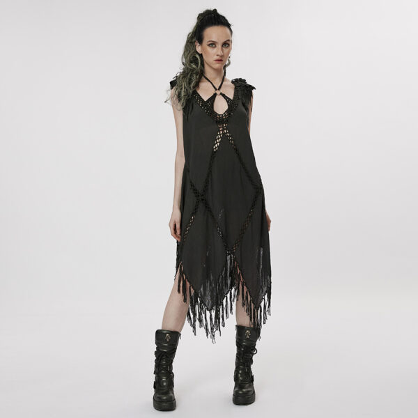 Darkness Woven Sleeveless Dress - Image 4