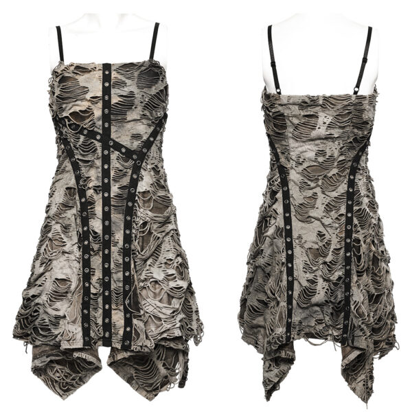 Decorated Corn Ribbon Slip Dress - Camo Beige - Image 5