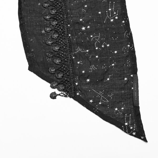 Starry Print Hooded Scarf - Image 9