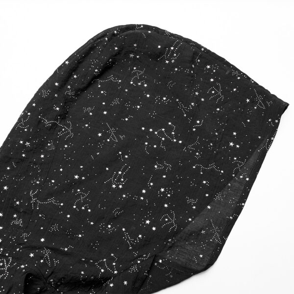 Starry Print Hooded Scarf - Image 6