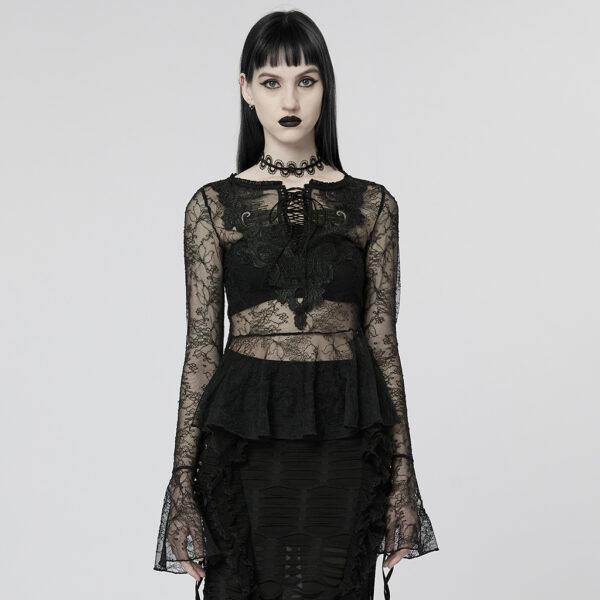 Gothic Light Lace Perspective T-Shirt