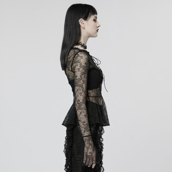 Gothic Light Lace Perspective T-Shirt - Image 2