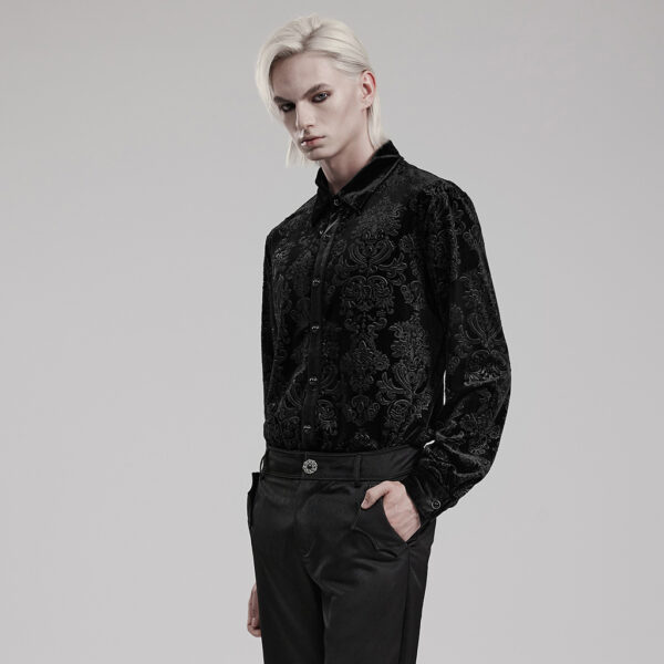 Eye-Catching Gothic Black Shirt - Image 2