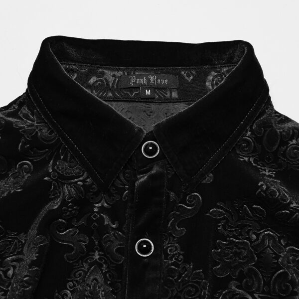 Eye-Catching Gothic Black Shirt - Image 6