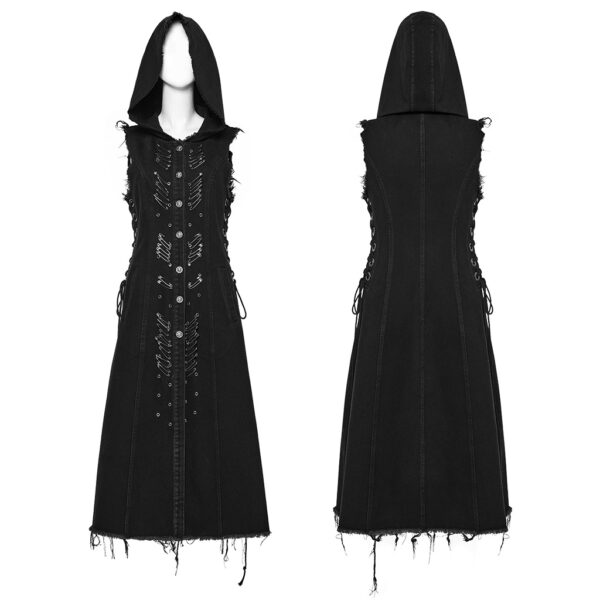 Punk Rave Decayed Long Vest - Image 5