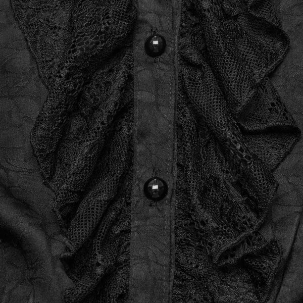 Gothic Lantern Sleeve Design Lace Shirt - Image 9