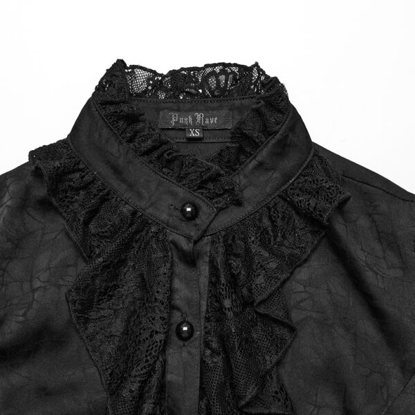 Gothic Lantern Sleeve Design Lace Shirt - Image 6