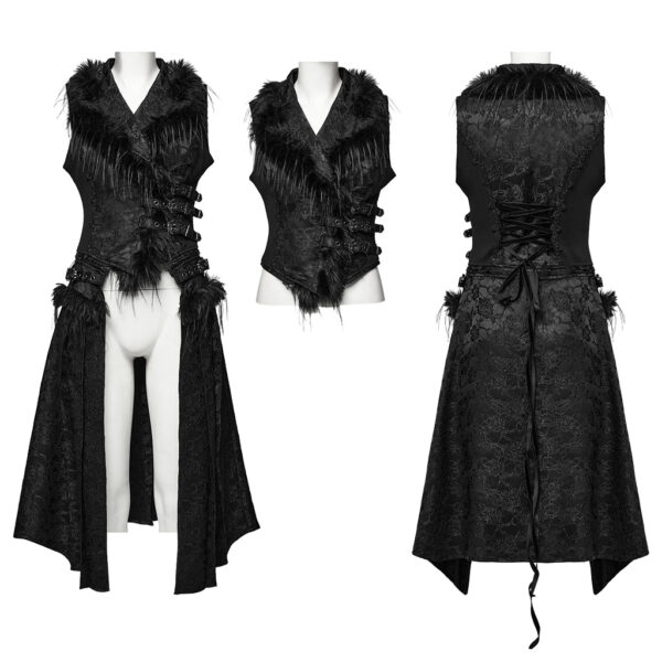 Gothic Gorgeous Fleece Waistcoat - Image 5