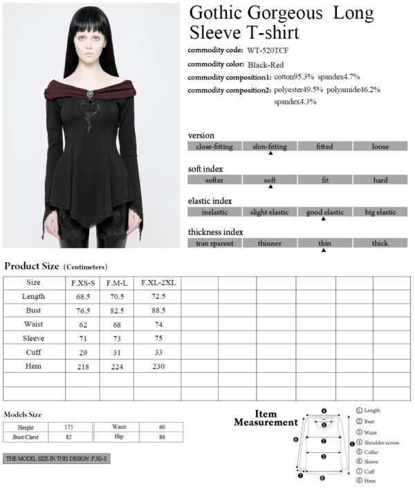 PUNK RAVE Gothic Gorgeous Long Sleeve Blouse - Image 10