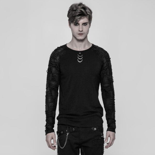 PUNK RAVE Black Long Sleeve Shirt