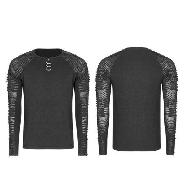 PUNK RAVE Black Long Sleeve Shirt - Image 5