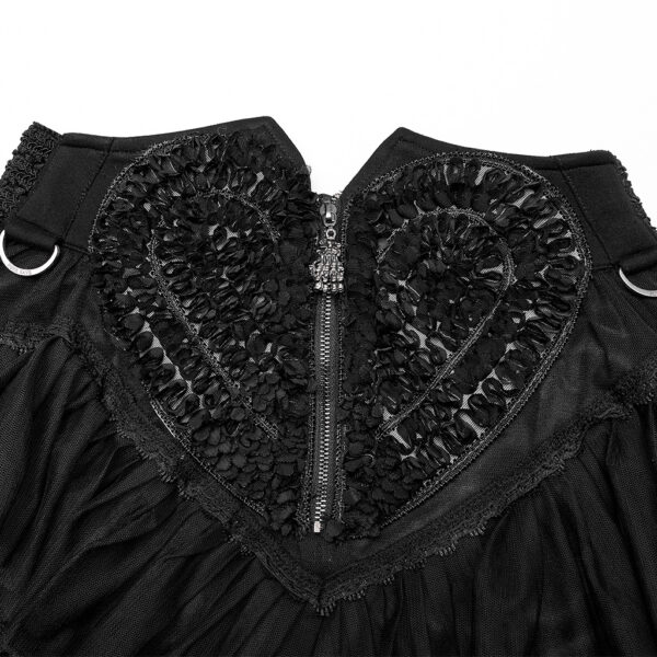 Lolita Ruffed Layered Tulle Splicing Punk Skirt - Image 9