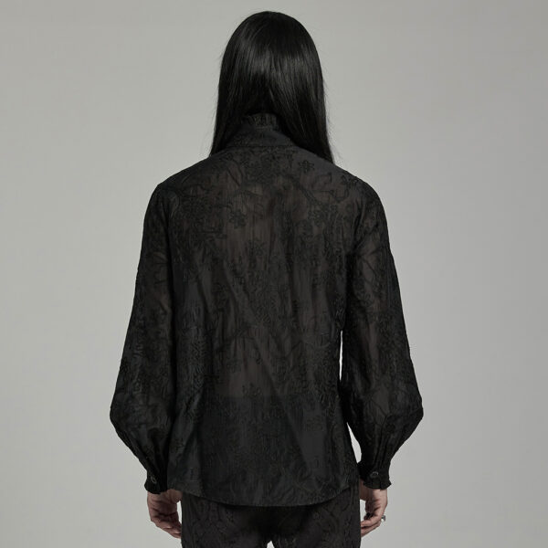 PUNK RAVE Gothic Style Men's Embroidered Shirt - Image 3