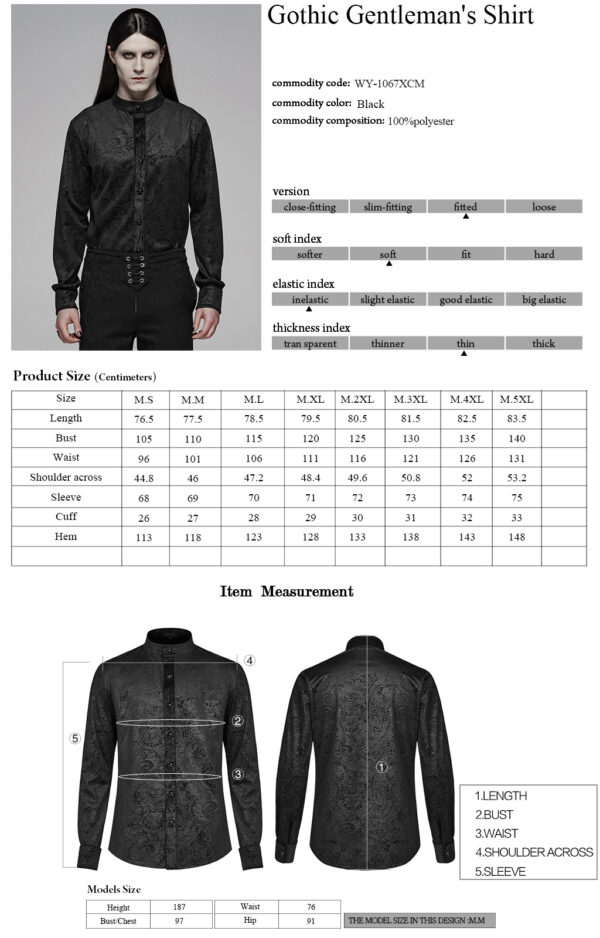 Gothic Gentleman Blouse - Image 9