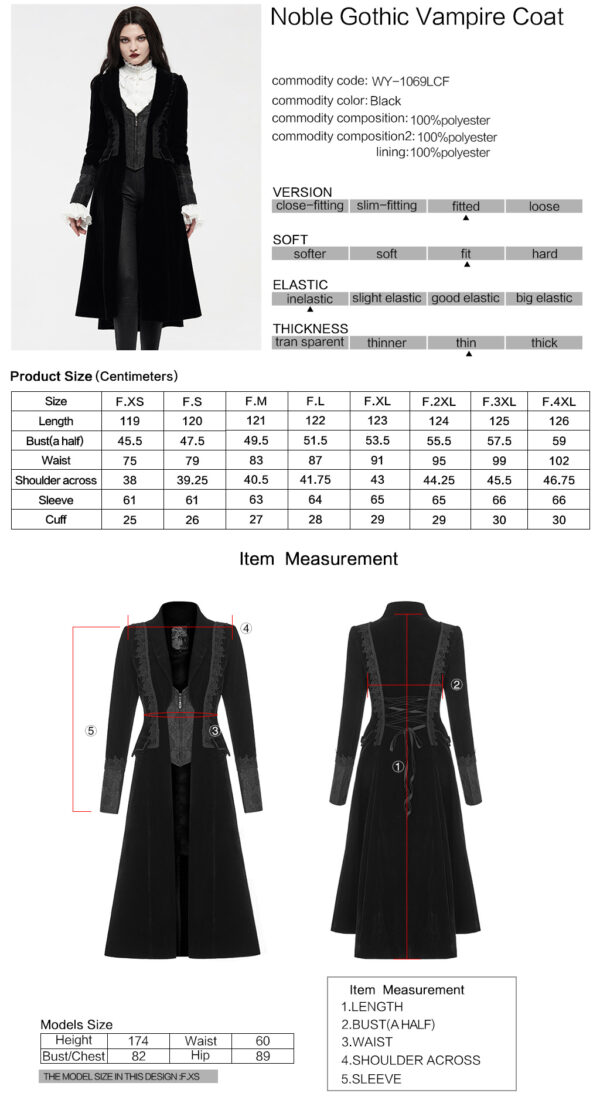 PUNK RAVE Noble Gothic Coat - Image 10