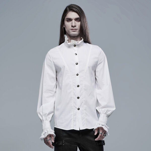 Goth Aristocratic White Shirt