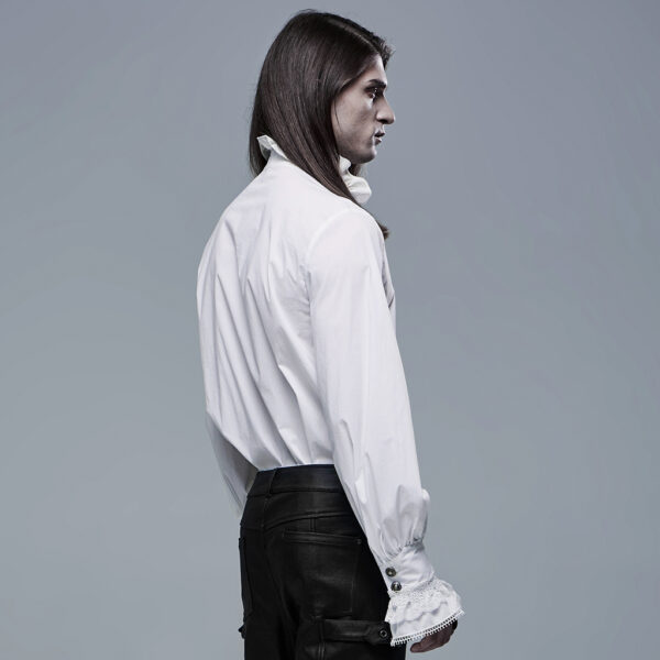 Goth Aristocratic White Shirt - Image 3