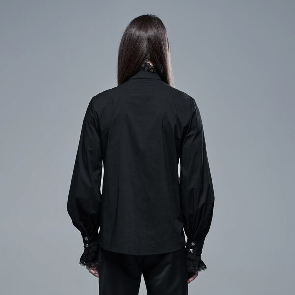 Goth Aristocratic Black Shirt - Image 3