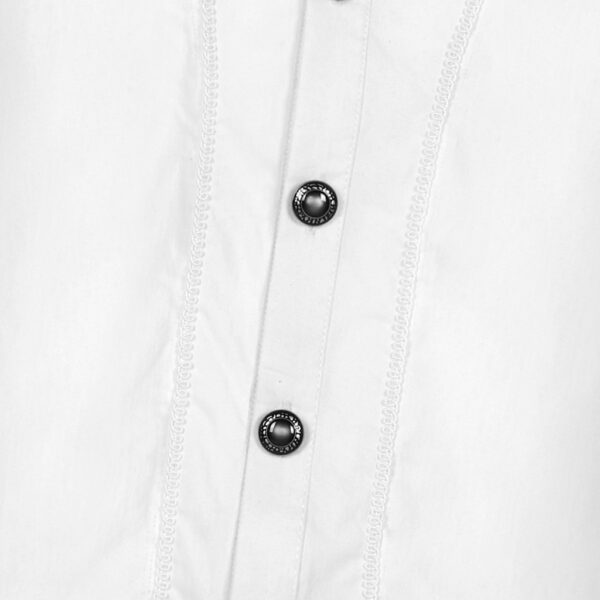 Goth Aristocratic White Shirt - Image 7