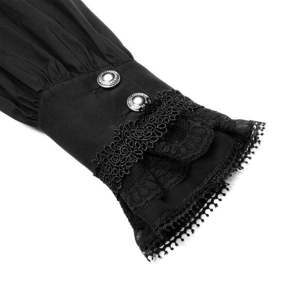 Goth Aristocratic Black Shirt - Image 8