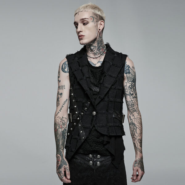 PUNK RAVE Gothic Asymmetric Vest 