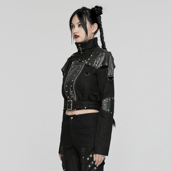 Punk Military Style Short Jacket - Image 2