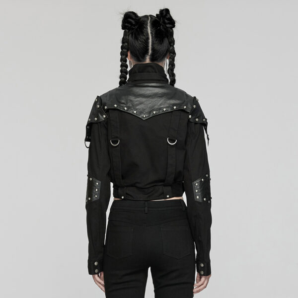 Punk Military Style Short Jacket - Image 3